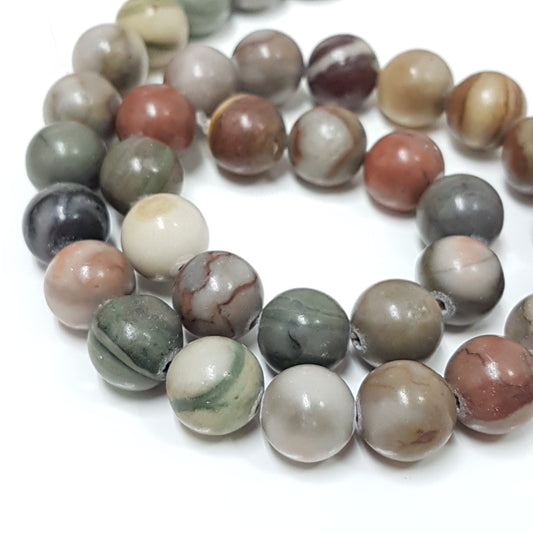 9mm Jasper Gemstone Beads