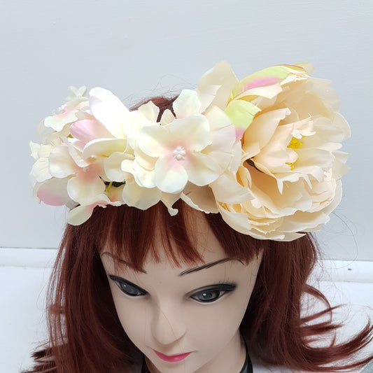 Huge Floral Statement Hair Crown
