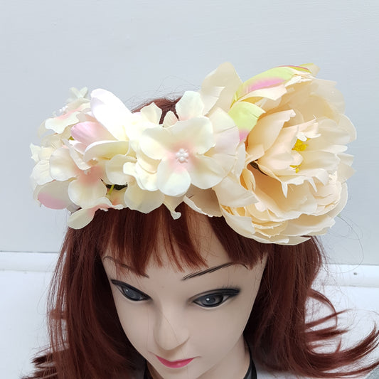 Huge Floral Statement Hair Crown