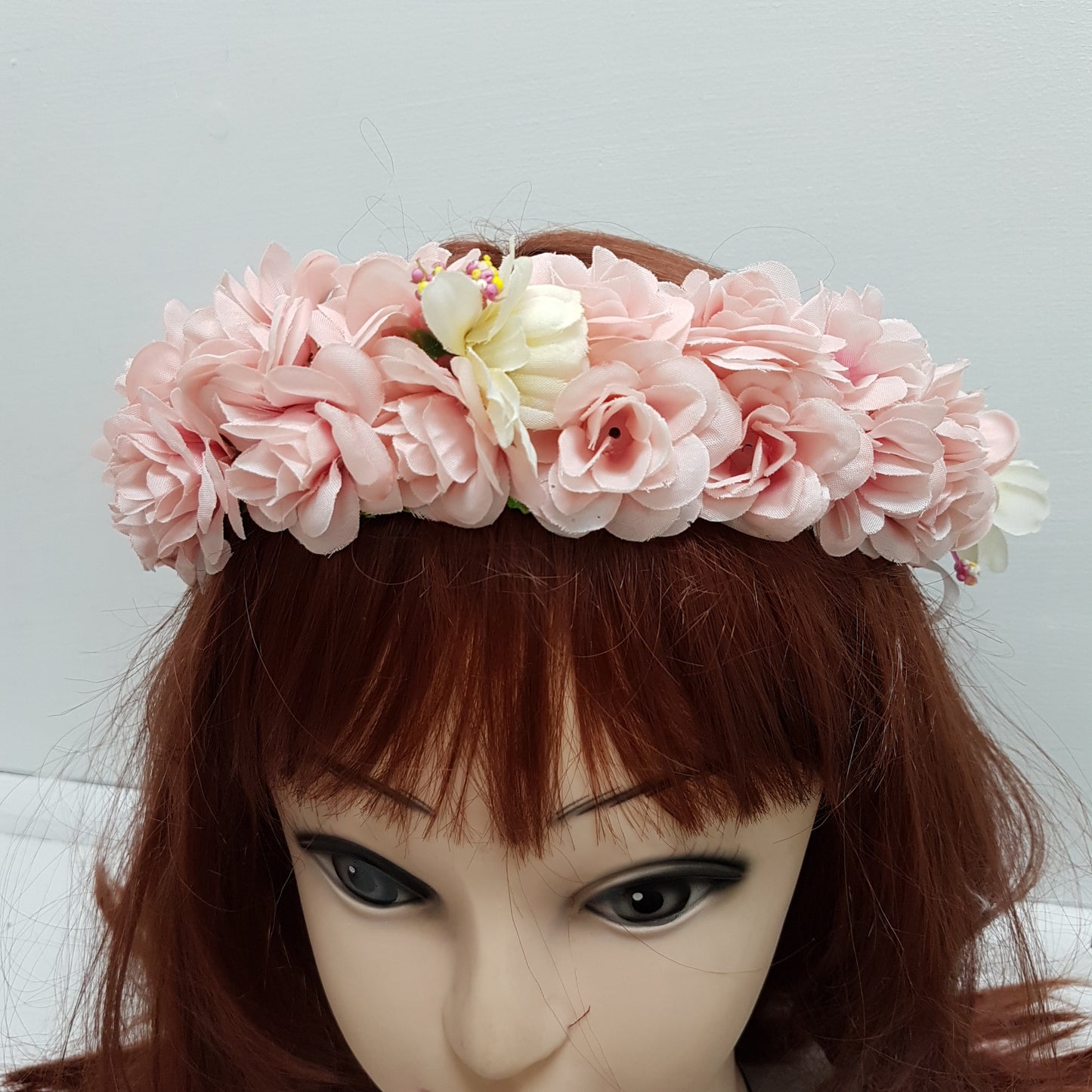 Pink Floral Hair Crown