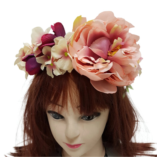 Huge Floral Statement Hair Crown