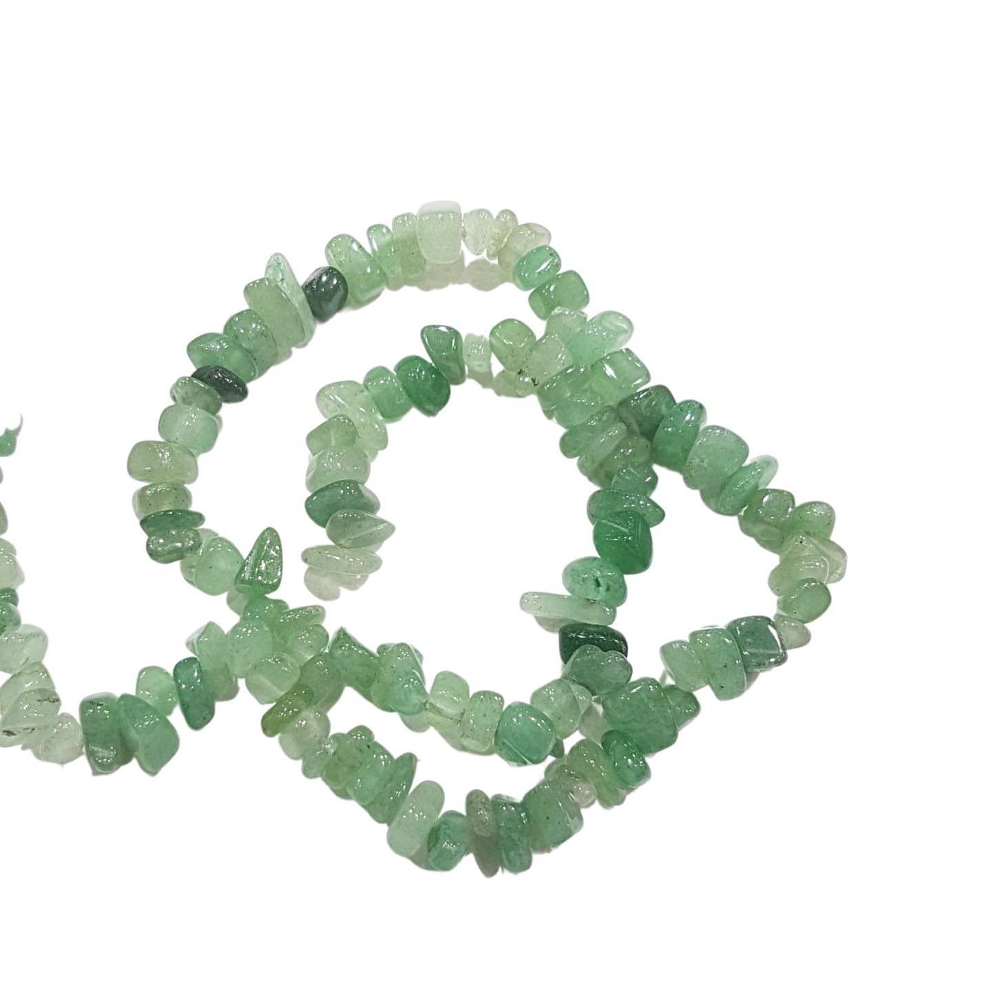 Green Aventurine Chip Bead Strand