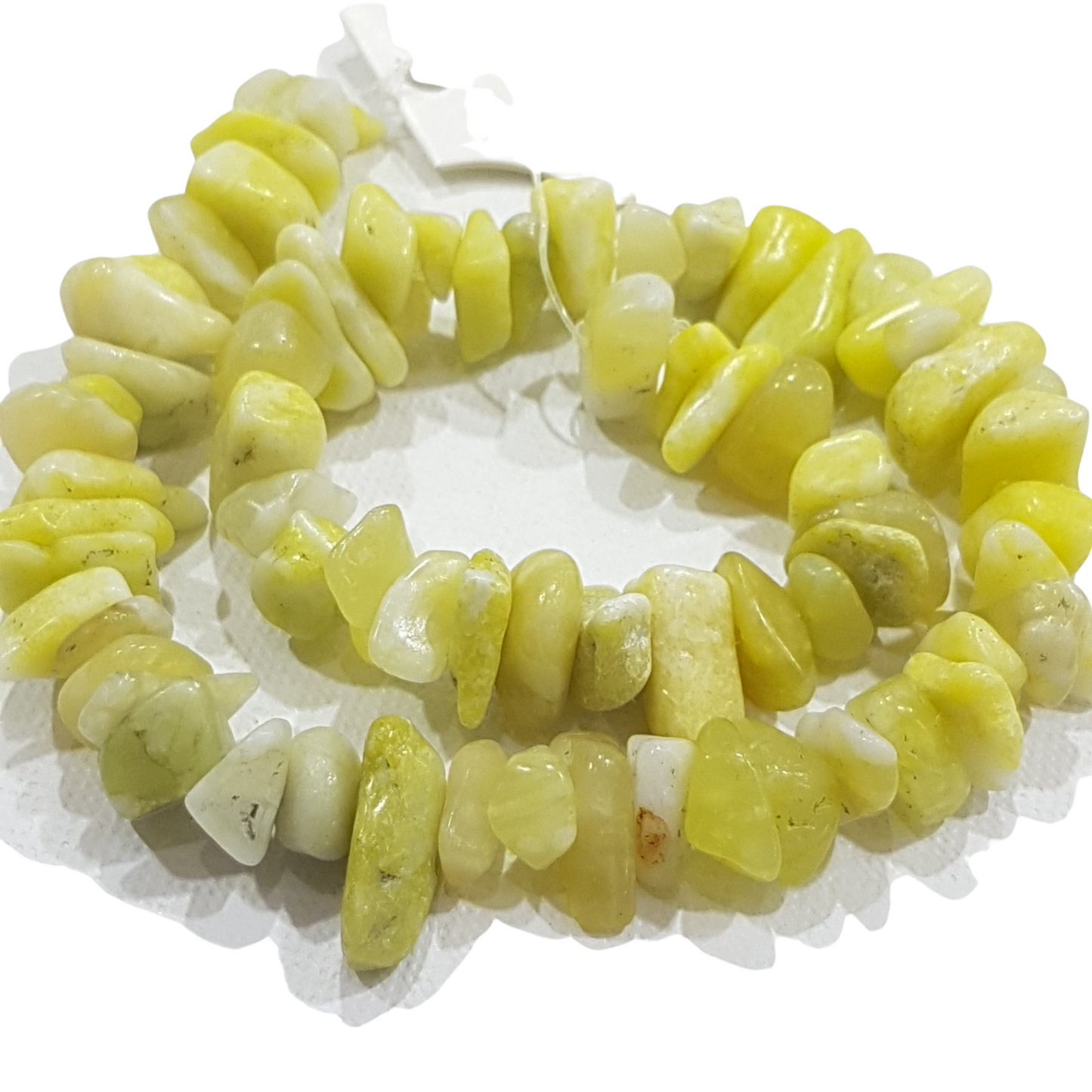 Large Lemon Serpentine Chip Bead Strand
