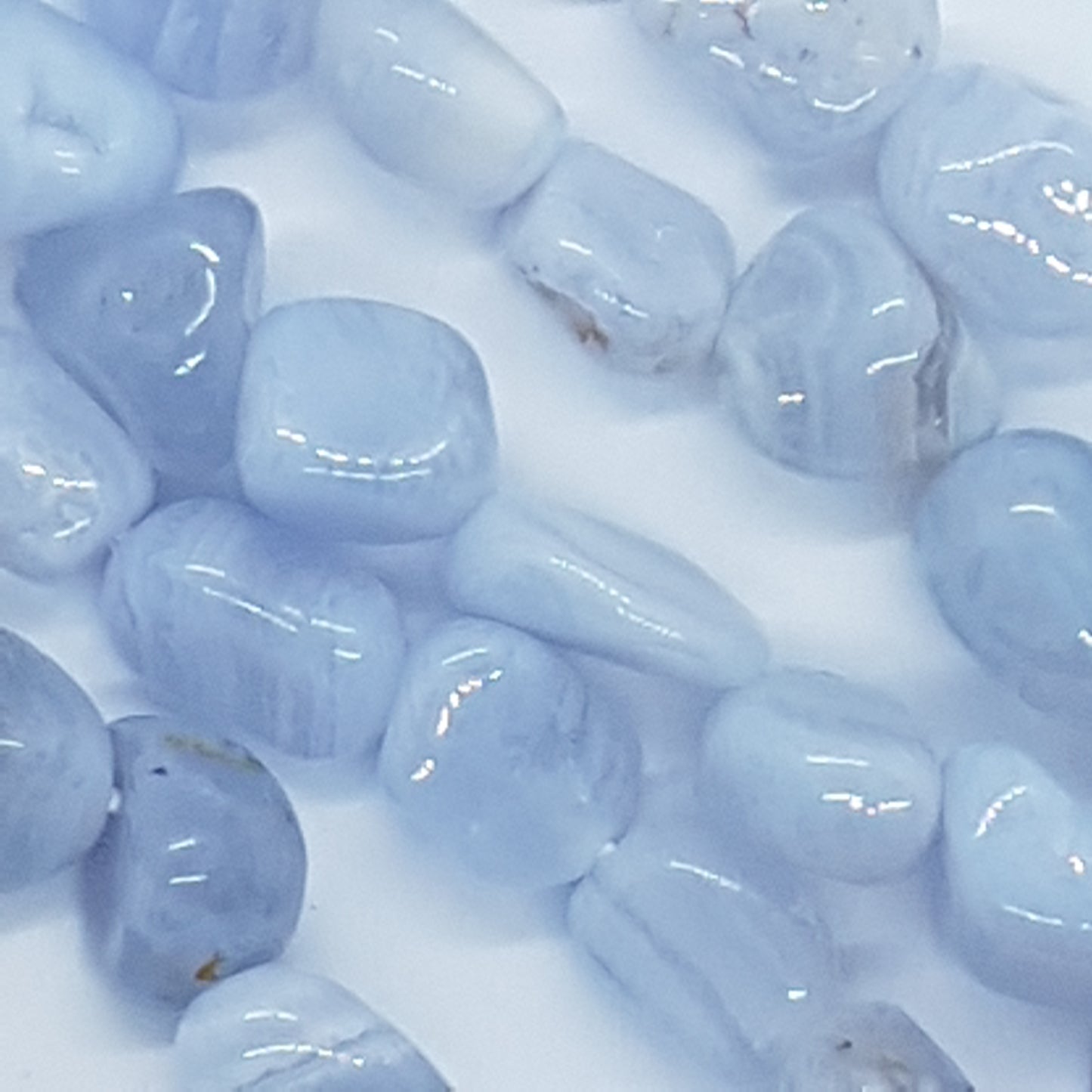 Blue Lace Agate Gemstone Nugget Beads