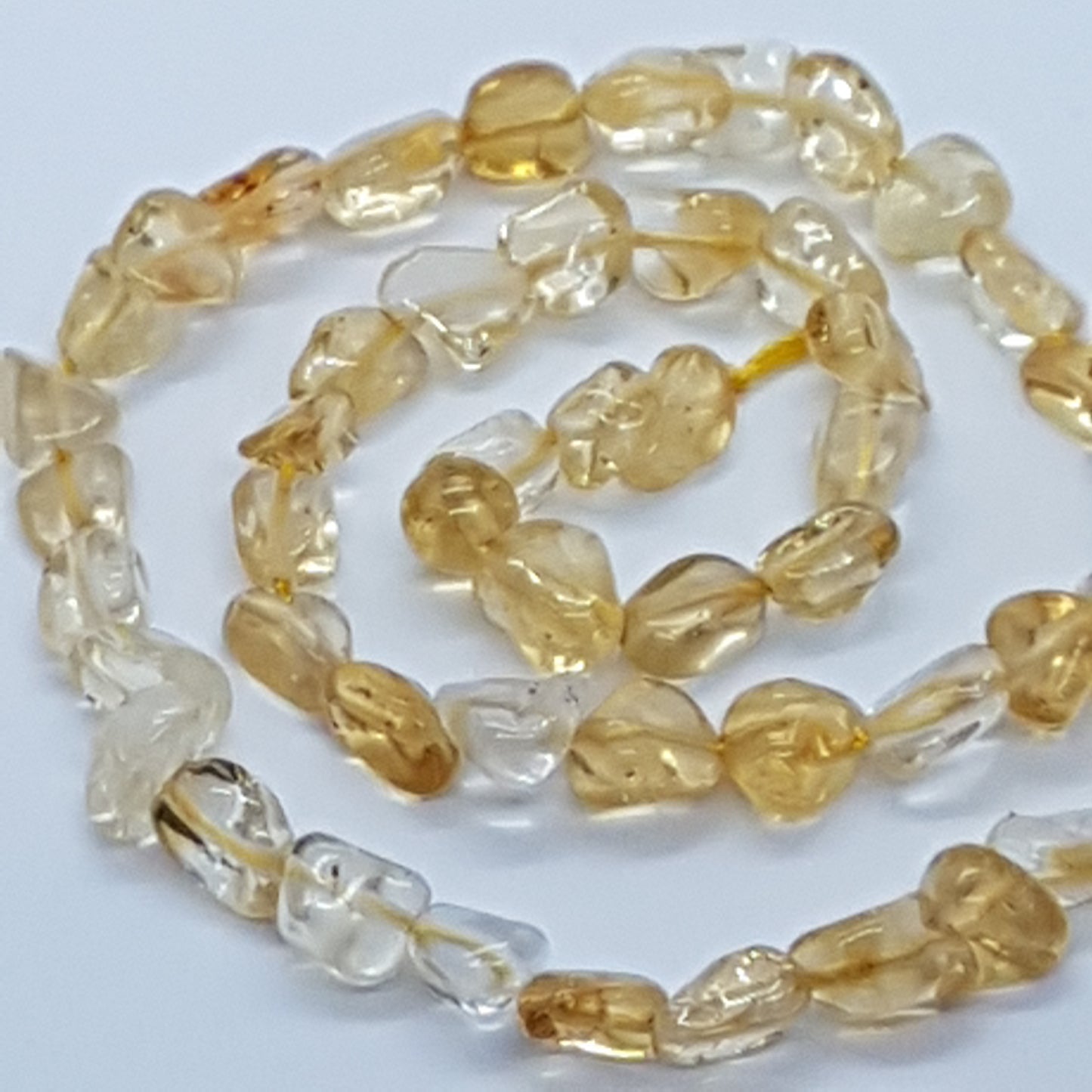 Citrine Gemstone Nugget Beads