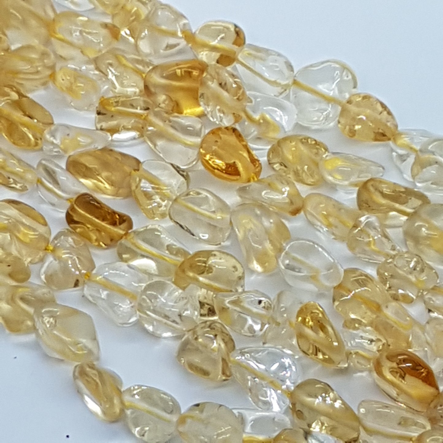Citrine Gemstone Nugget Beads
