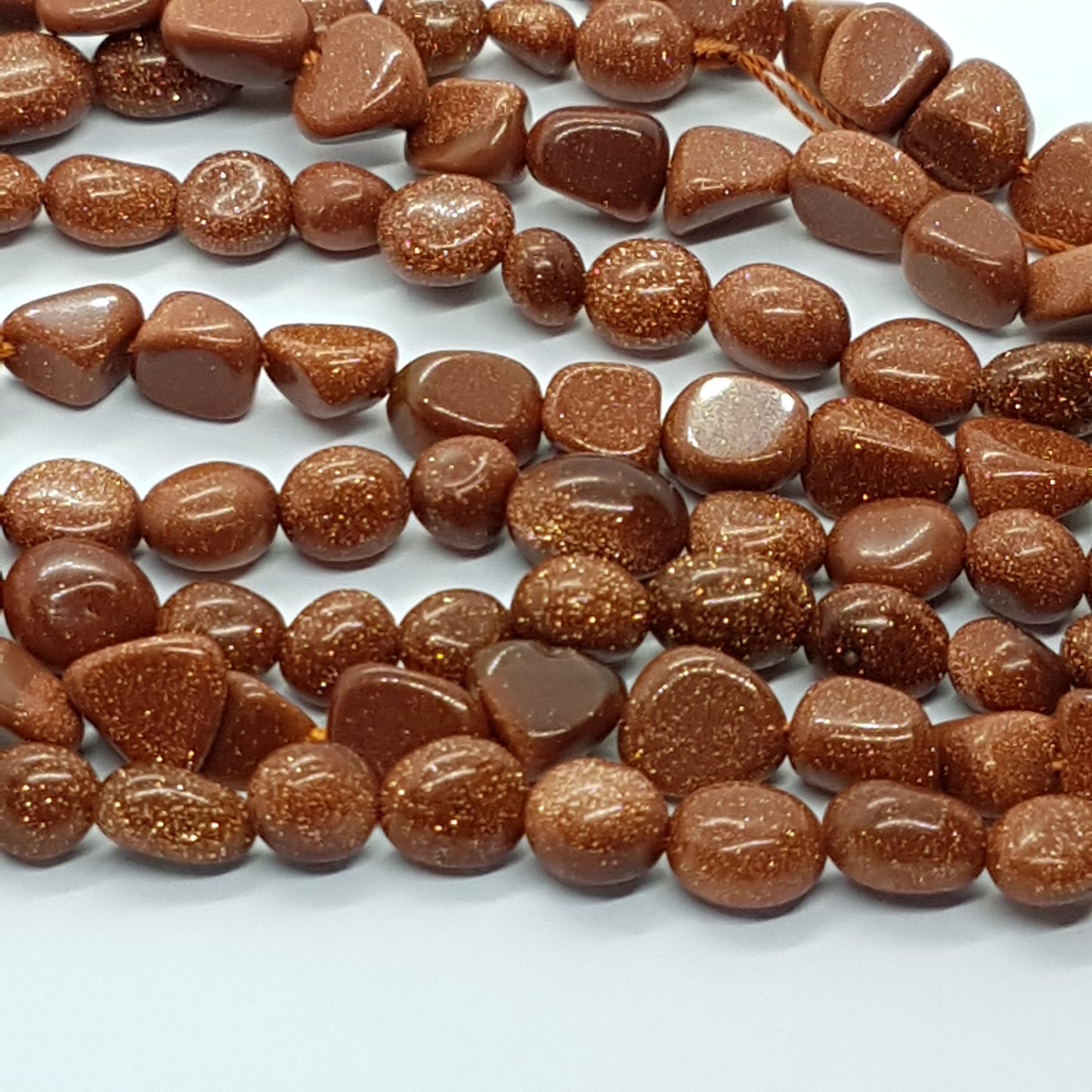 Goldstone Gemstone Nugget Beads