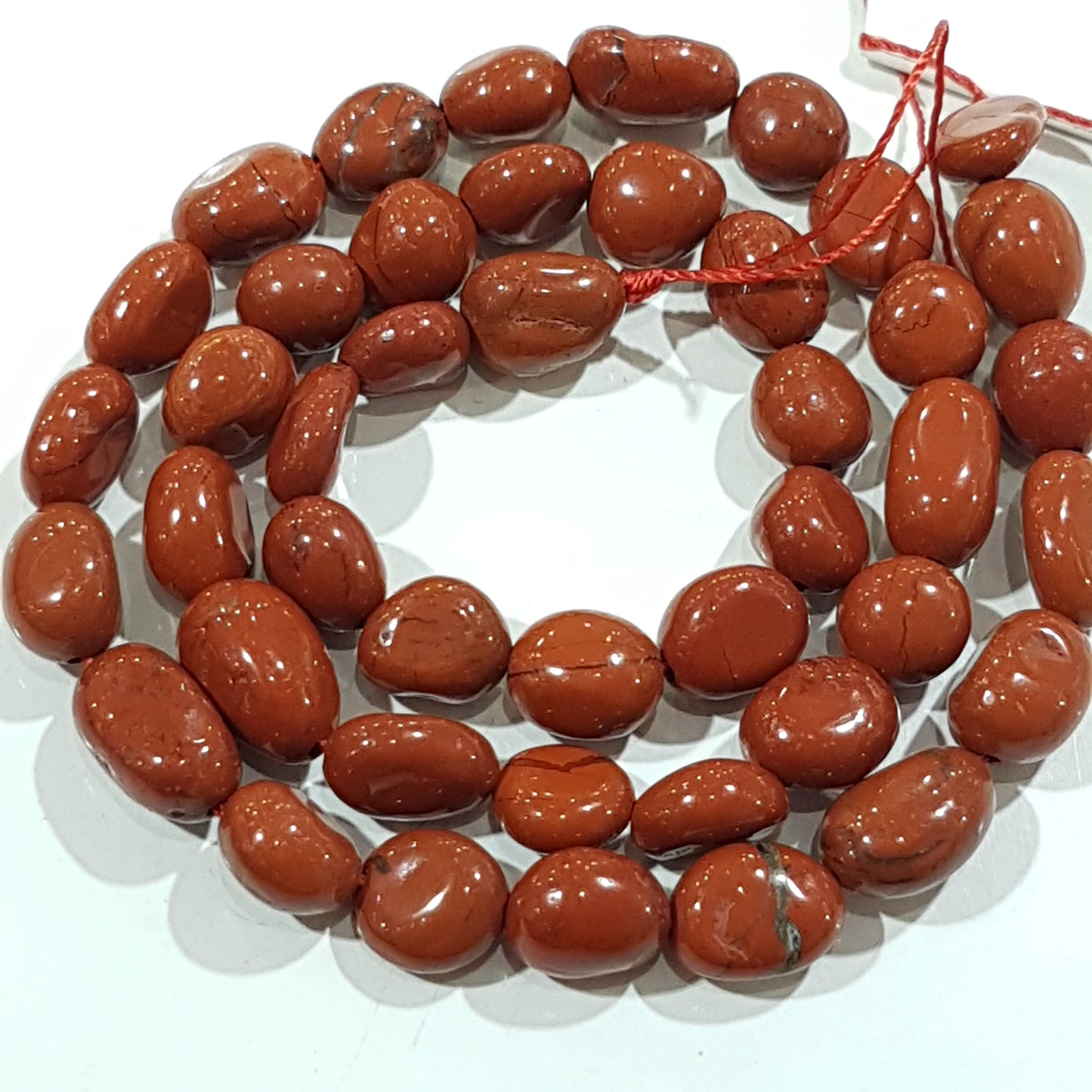Red Jasper Gemstone Nugget Beads