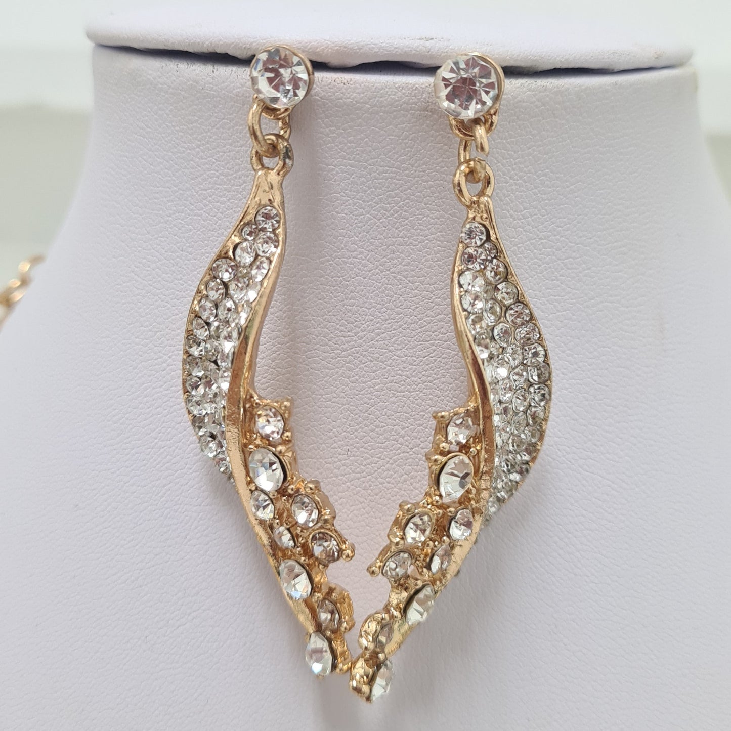 Diamante Rhinestone Necklace Set