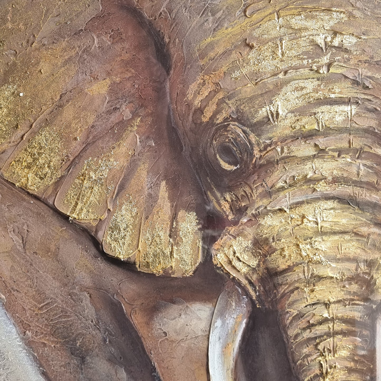 3D Elephant Oil Painting 100x100