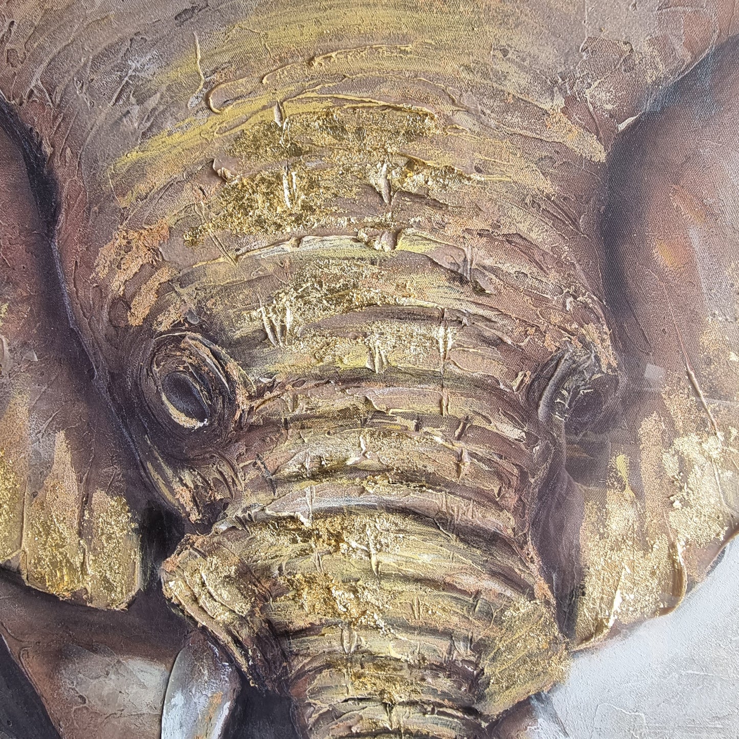 3D Elephant Oil Painting 100x100