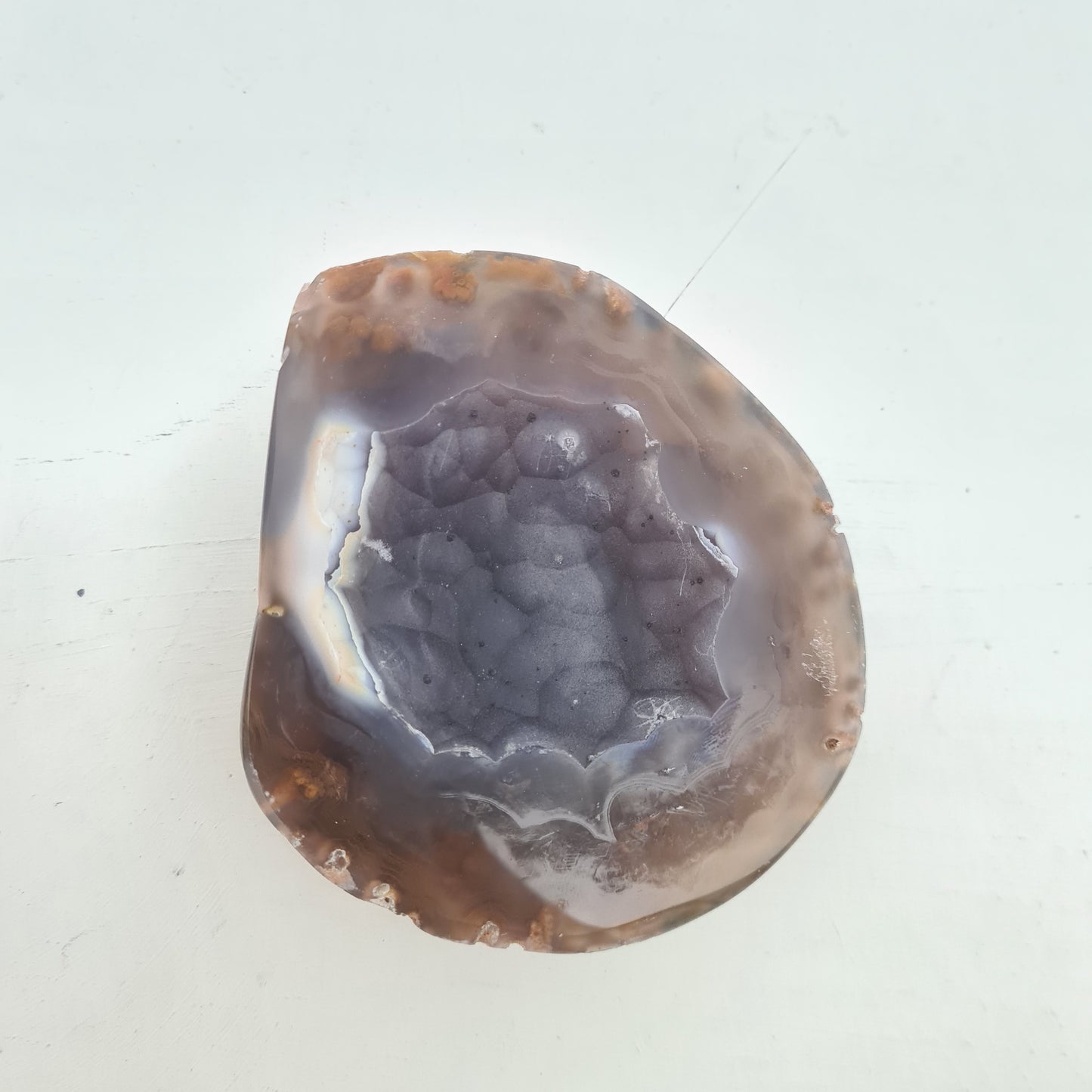 Natural Agate Pot with Lid