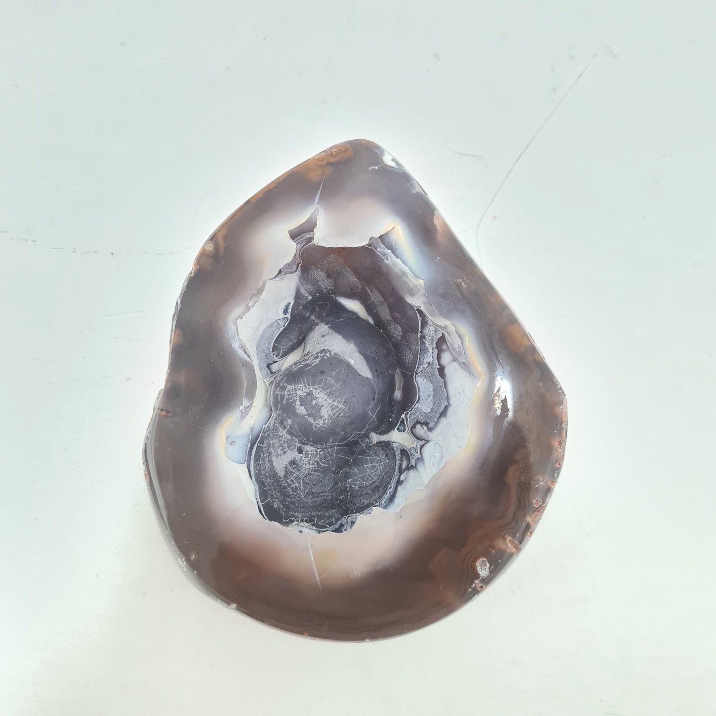 Natural Agate Pot with Lid