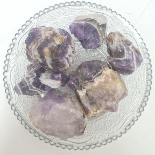 Chevron Amethyst Natural Rough Piece