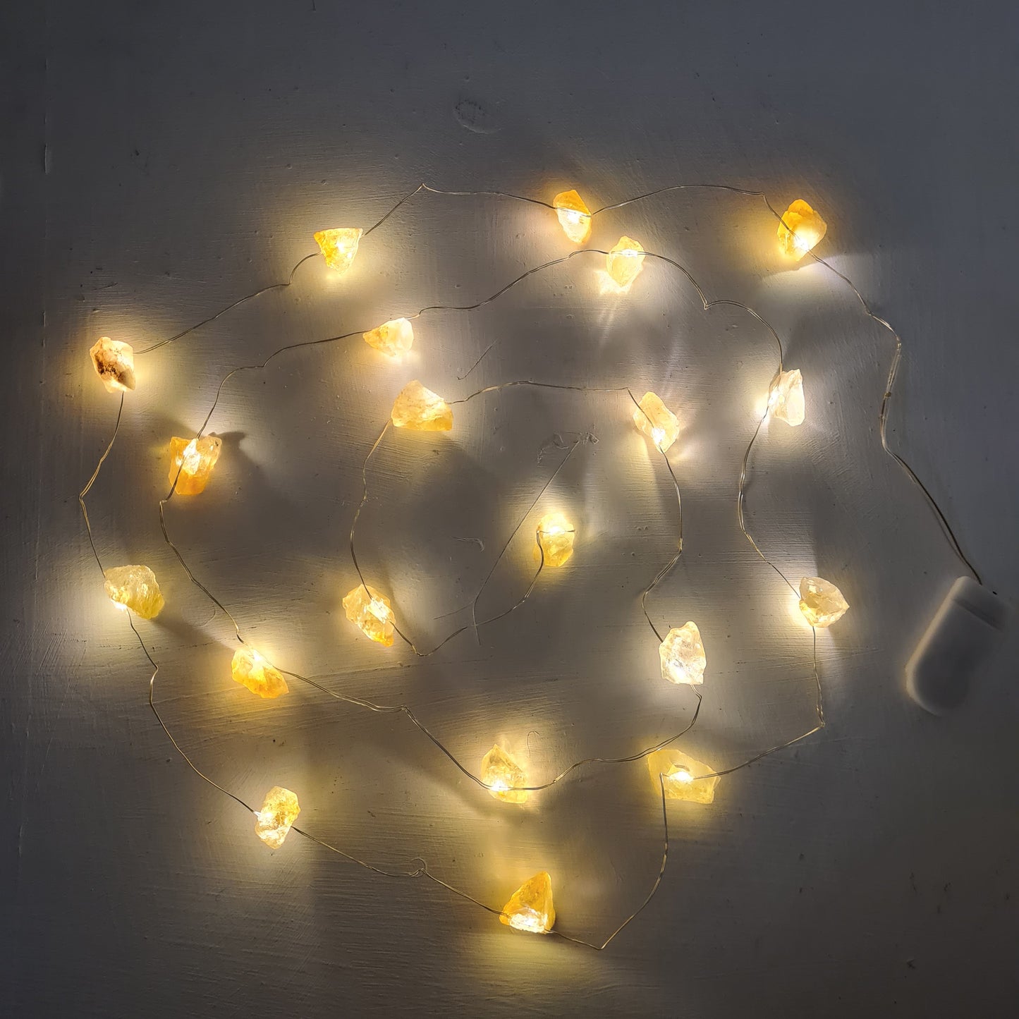 Citrine Crystal LED Fairy Lights