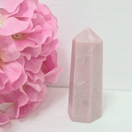 Pink Opal Gemstone Point