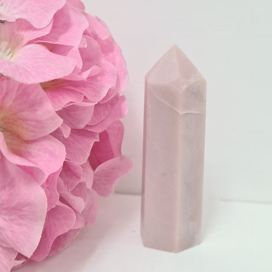 Pink Opal Gemstone Point