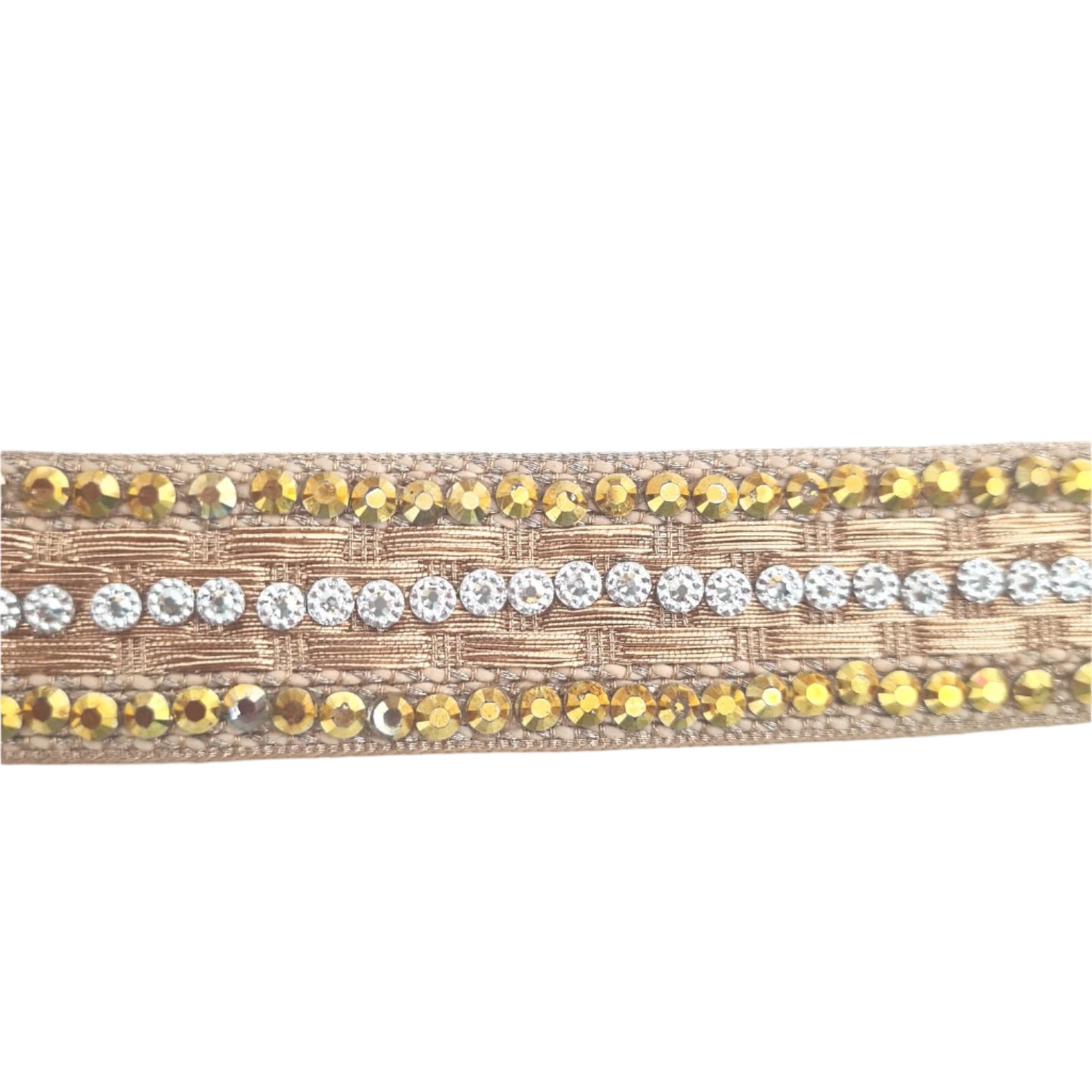 Gold Embellished Rhinestone Trim