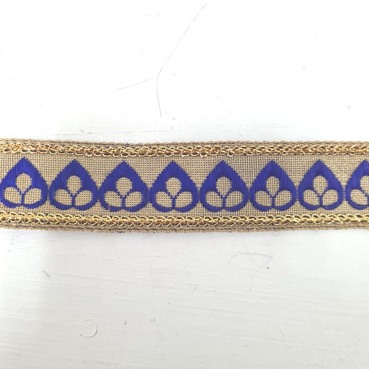 Blue and Gold Indian Trim