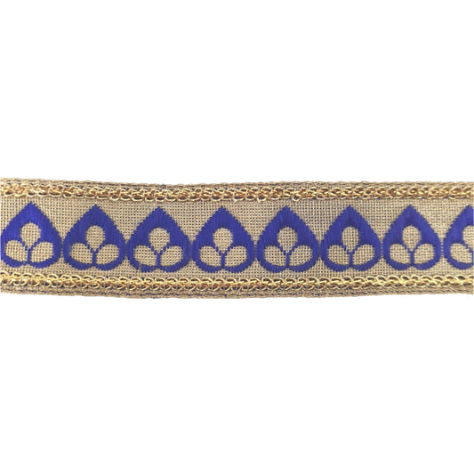 Blue and Gold Indian Trim