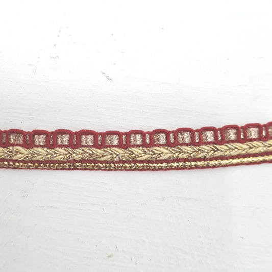 Red and Gold Indian Trim