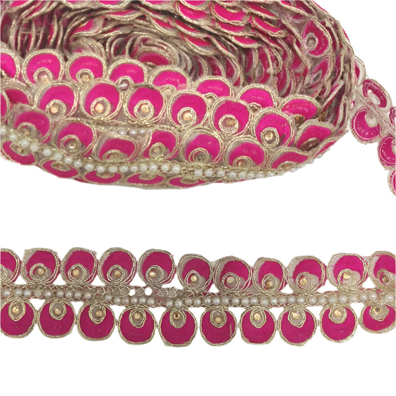 Pink and Pearl Indian Trim