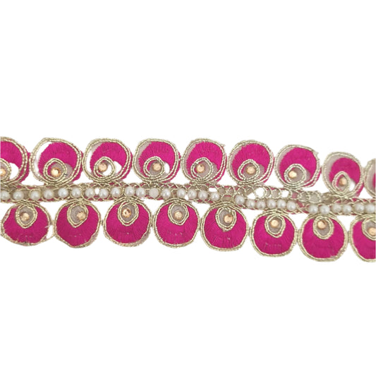 Pink and Pearl Indian Trim