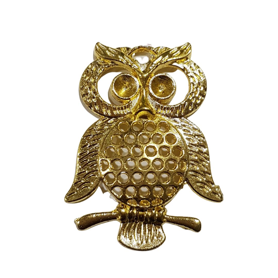 Gold Owl Pendant