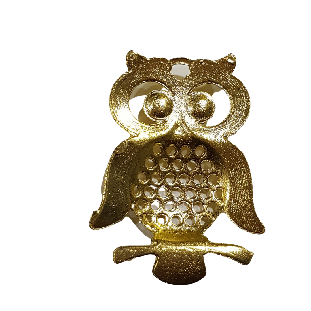 Gold Owl Pendant