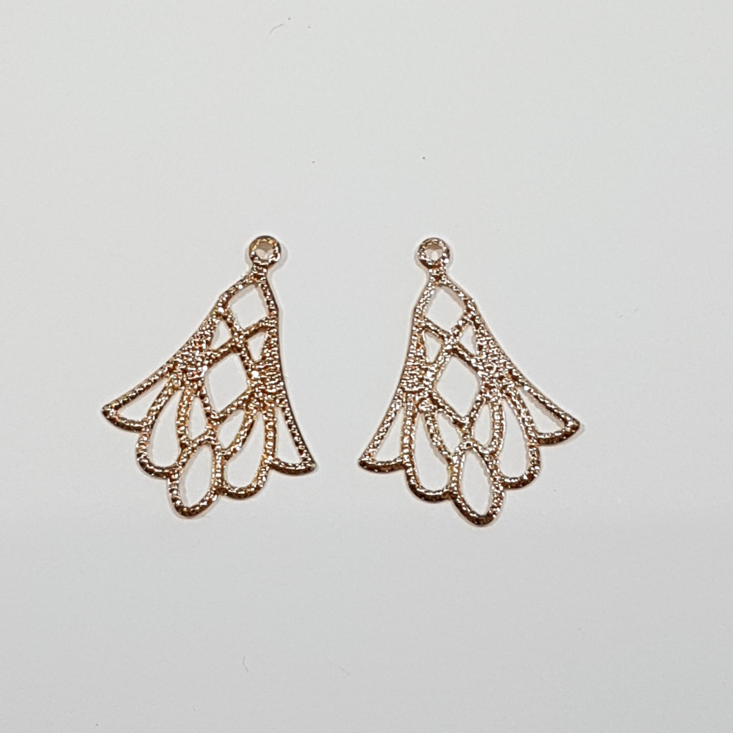 2pc Rose Gold Chandelier Findings