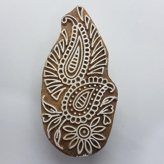 Paisley Indian Block Stamp