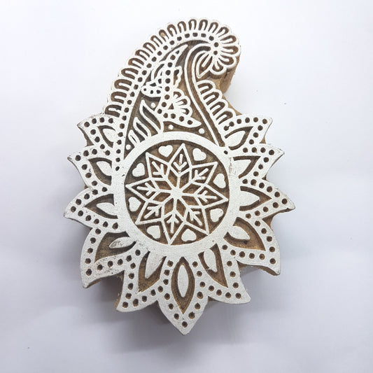 Large Paisley Block Stamp