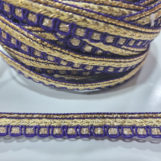 Purple and Gold Indian Trim