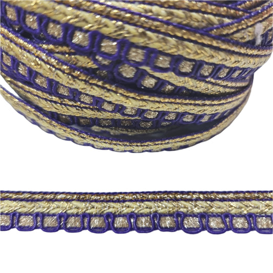 Purple and Gold Indian Trim