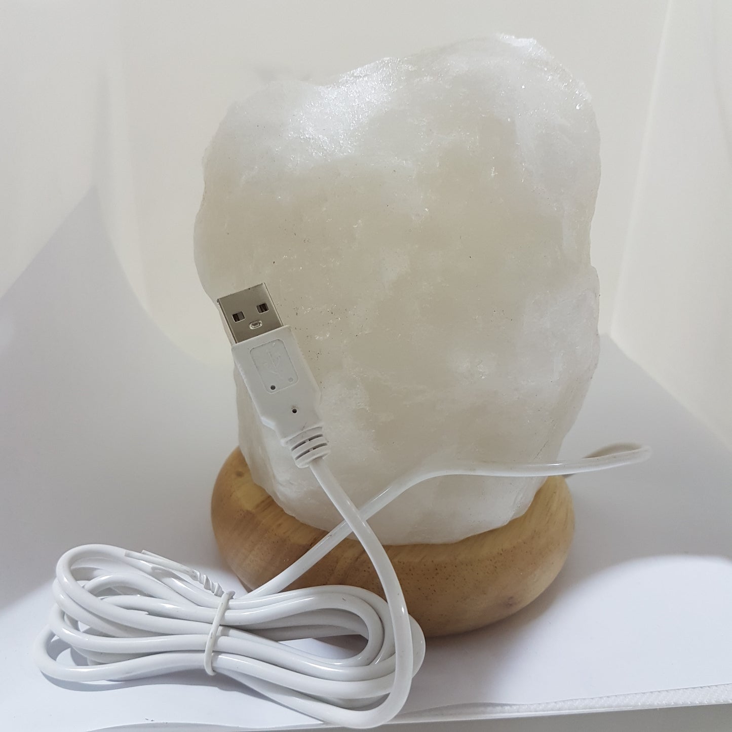 USB Himalayan White Salt Lamp