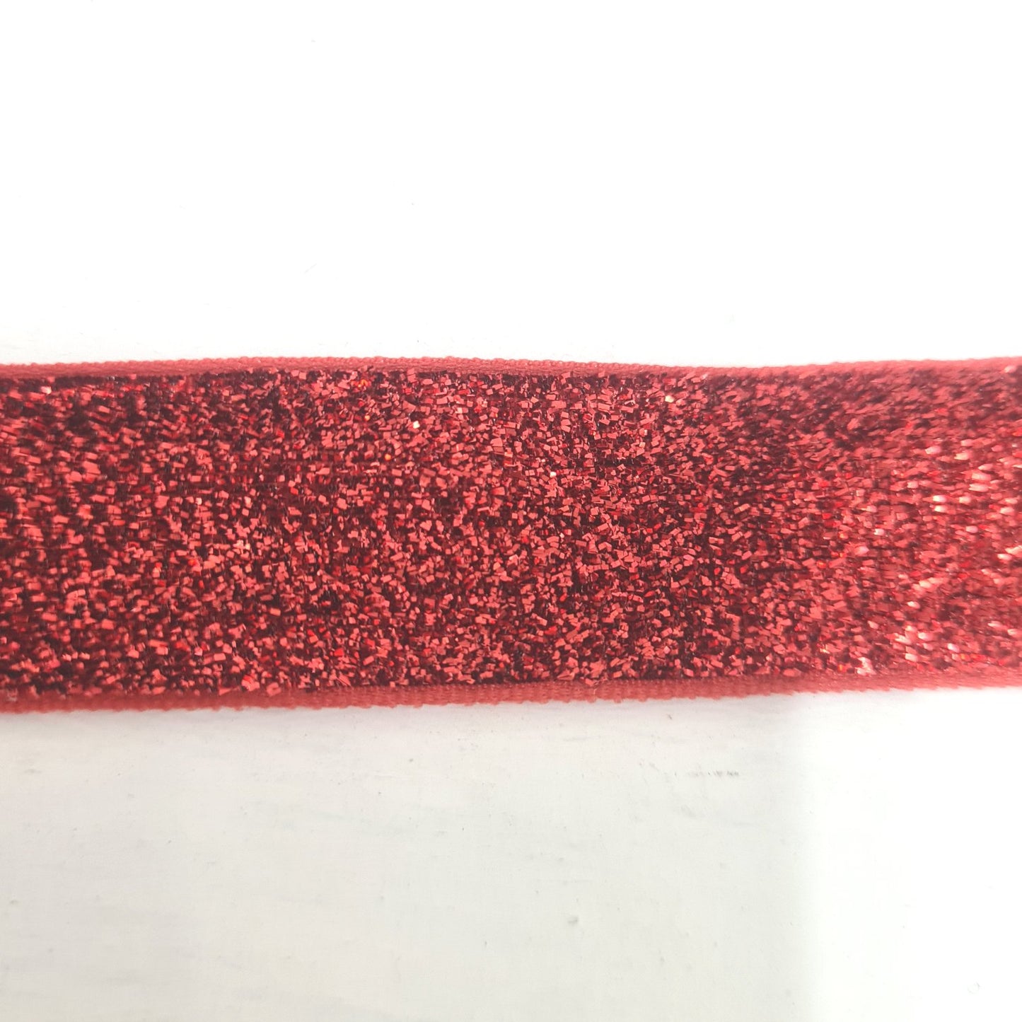 Red Sparkly Wide Ribbon