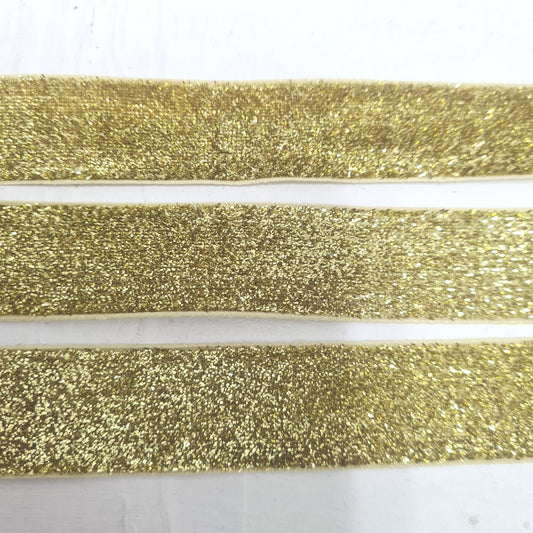 Gold Sparkly Wide Ribbon