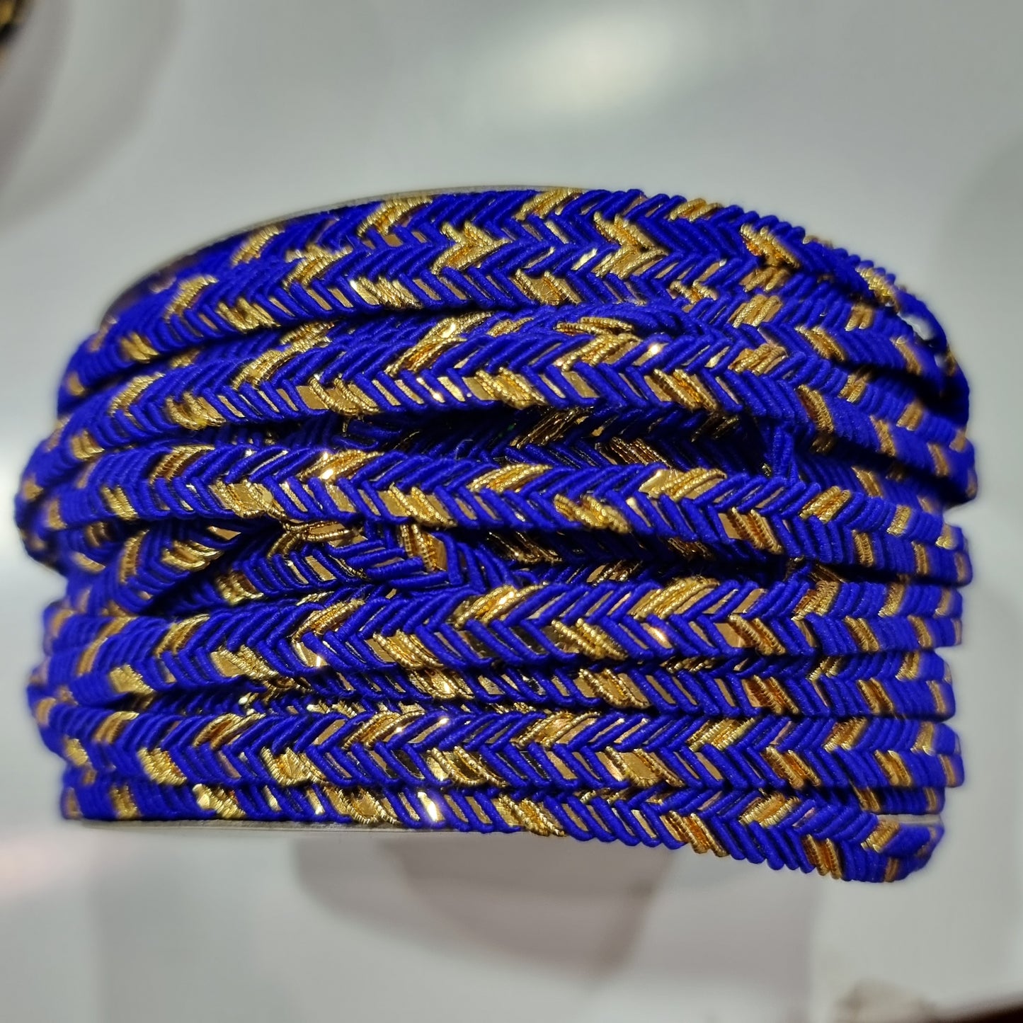 Blue and Gold Braided Trim