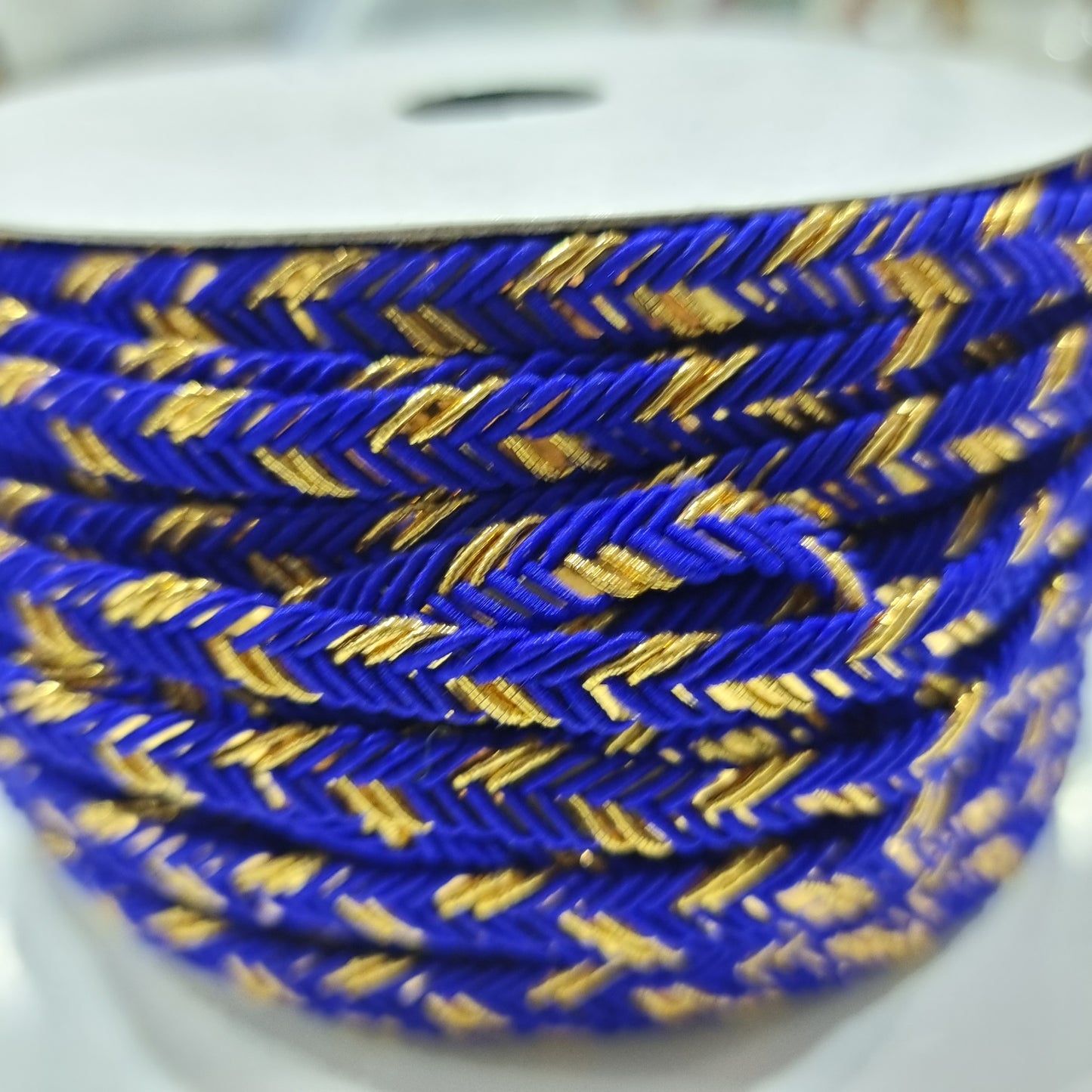 Blue and Gold Braided Trim