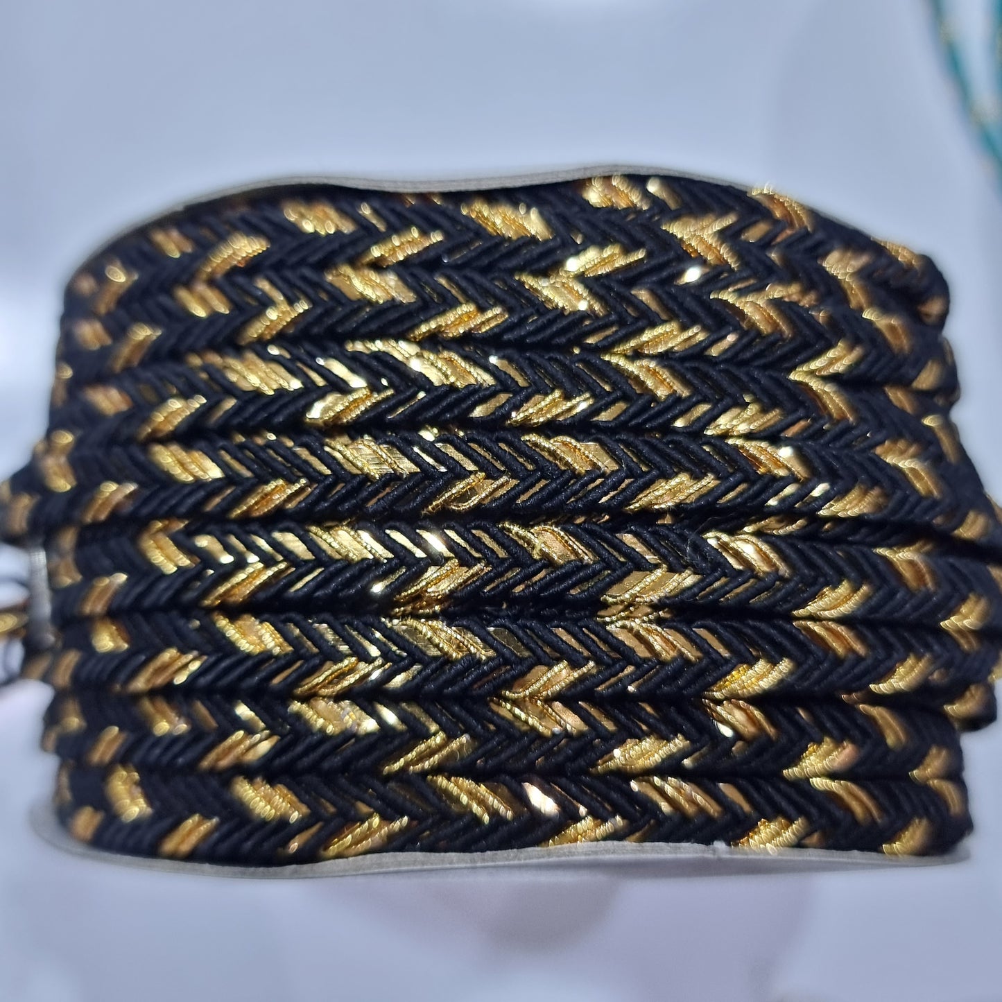 Black and Gold Braided Trim