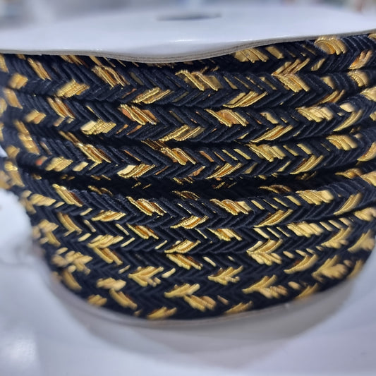 Black and Gold Braided Trim