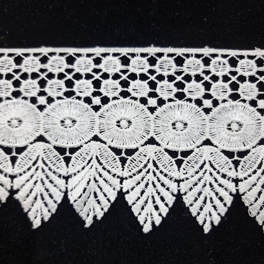 Leaf pattern White Lace Trim