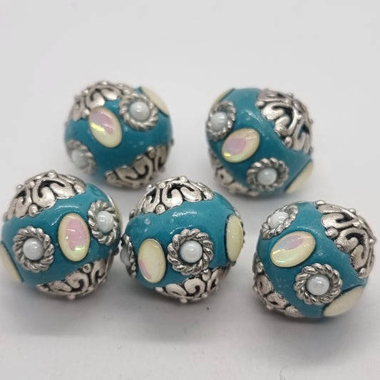 Blue Kashmiri Beads