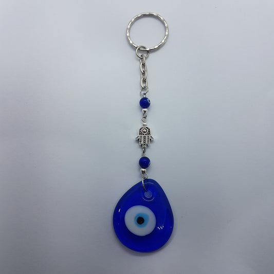 Lampwork Evil Eye Keychain