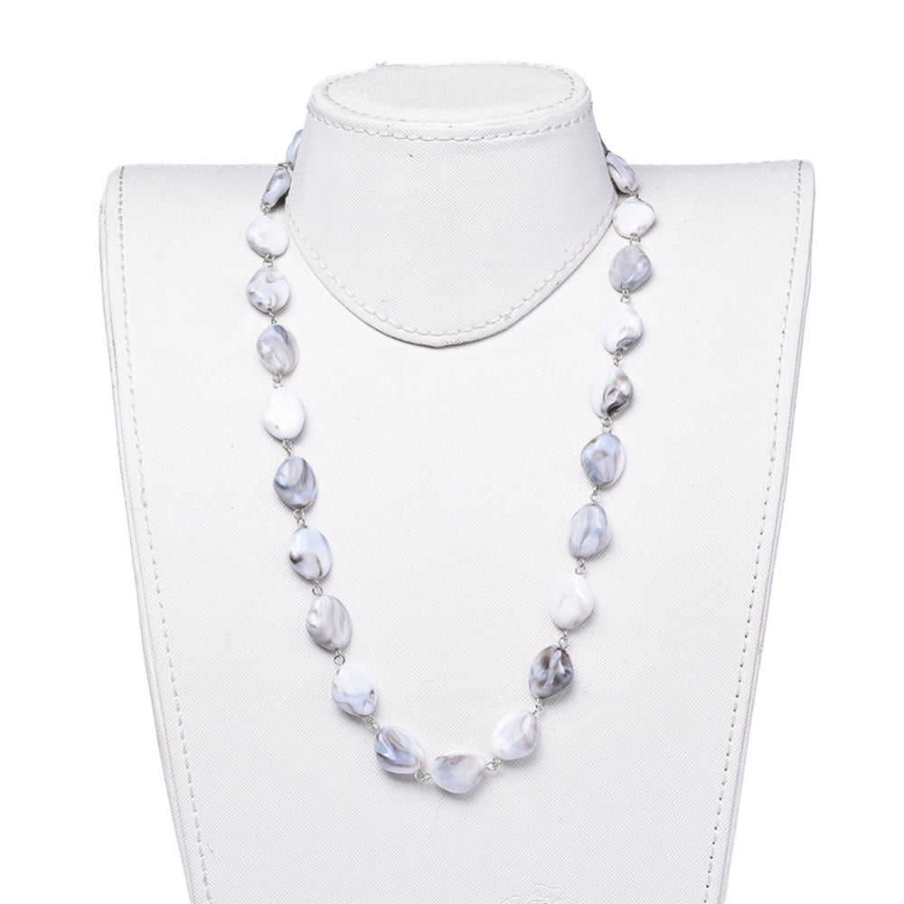 Imitation Gemstone Acrylic Necklace