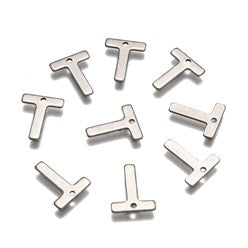 Letter T Stainless Steel Charm