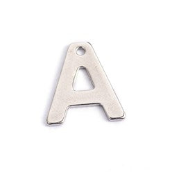 Letter A Stainless Steel Charm