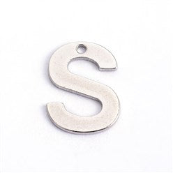 Letter S Stainless Steel Charm