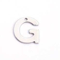 Letter G Stainless Steel Charm