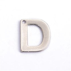 Letter D Stainless Steel Charm